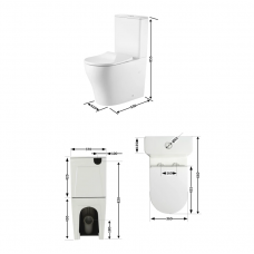 Унітаз підлоговий Qtap Virgo Ultra Quiet безобідковий з сидінням Soft-close WHITE QT18226092AW Унітаз підлоговий Qtap Virgo Ultra Quiet безобідковий з сидінням Soft-close WHITE QT18226092AW